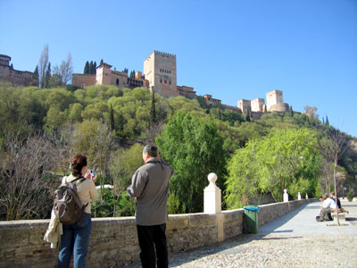 La Alhambra desde el Paseo de los Tristes
Granada