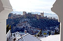 Alhambra nevada desde la mezquita del Albaicín
Granada