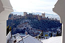 Alhambra nevada desde la mezquita del Albaicn
Granada